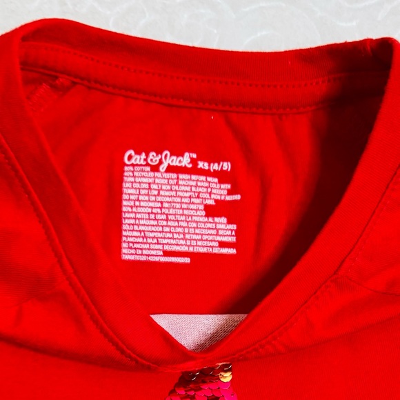 Cat & Jack Sequin Christmas Tree Tee with 2 patterns (super fun - see video) - Picture 5 of 8